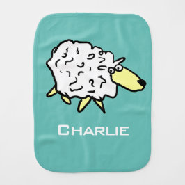 Spaß beim Schaffendesign. Geben Sie den Namen ein. Baby Spucktuch