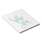 Spaß beim Schreiben. Notizblock (angewinkelt)