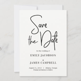 Spaß beim Schreiben Save the Date Karte