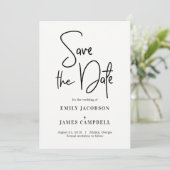 Spaß beim Schreiben Save the Date Karte (Stehend Vorderseite)