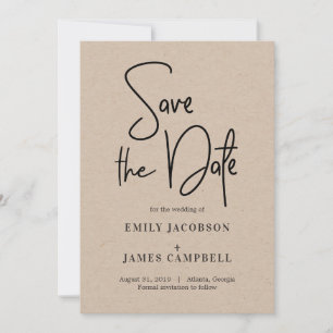 Spaß beim Schreiben von Save the Date-Kartensatz-K Date
