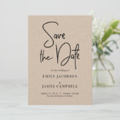 Spaß beim Schreiben von Save the Date-Kartensatz-K Save The Date (Stehend Vorderseite)