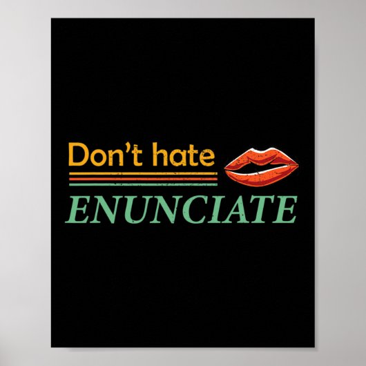 Spaß beim Signieren der Sprache Lip Lesen des Taub Poster (Vorne)