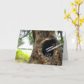 Spaß beim Singen der Tree Grußkarte! Karte (Gelbe Blume)