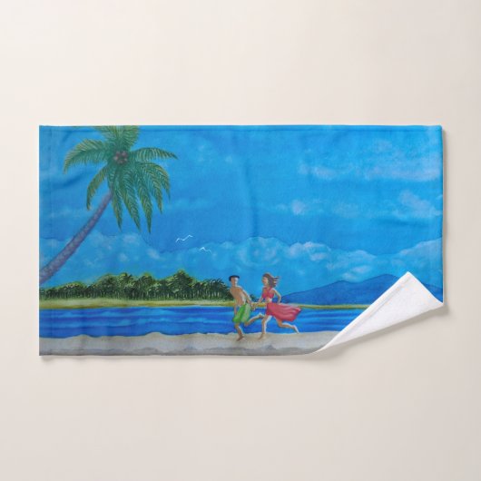 Spaß beim Sonnenlauf Handtuch (Handtuch)