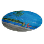 Spaß beim Sonnenlauf Schneidebrett (Ecke)