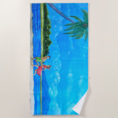 Spaß beim Sonnenlauf Strandtuch (Vorderseite)