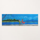 Spaß beim Sonnenlauf Yogamatte (Rückseite (Horizontal))