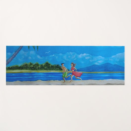 Spaß beim Sonnenlauf Yogamatte (Vorderseite (Horizontal))