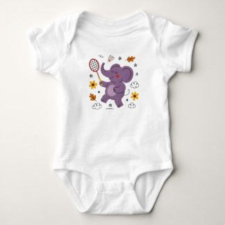 Spaß beim Spielen mit Baby-Elefanten Baby Strampler