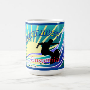 Spaß beim Surfen im Sommer Thunder_Cove Kaffeetasse