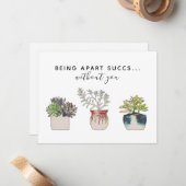 Spaß beiseite zu lassen ohne Kaktus Mitteilungskarte (Vorderseite/Rückseite Beispiel)