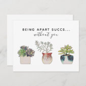 Spaß beiseite zu lassen ohne Kaktus Mitteilungskarte (Vorne/Hinten)