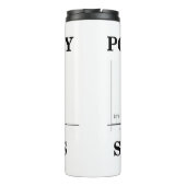 Spaß "Bell Curve Stats" mit Unterstützung der Stat Thermosbecher (Rückseite)