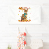 Spaß Bengalischer Erntedank Herbstkatzengeschenke Banner (Insitu)