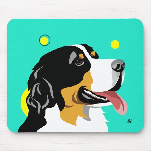 Spaß Bernese Gebirgshund Mousepads (Vorne)