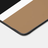 Spaß Beruflicher schwarzer Mocha Streifen Schreibtischunterlage (Ecke)