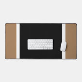 Spaß Beruflicher schwarzer Mocha Streifen Schreibtischunterlage (Tastatur & Maus)