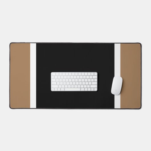 Spaß Beruflicher schwarzer Mocha Streifen Schreibtischunterlage (Tastatur & Maus)