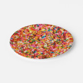 Spaß-besprühen coole mehrfarbige pappteller (Schrägansicht)