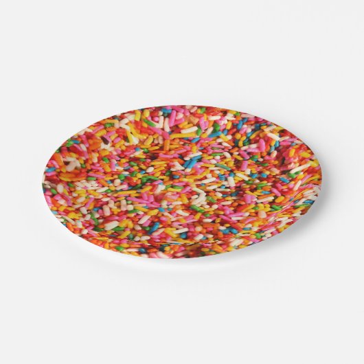 Spaß-besprühen coole mehrfarbige pappteller (Schrägansicht)