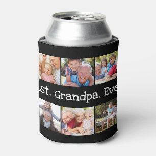 Spaß Beste Opa je 6 FotoCollage Dosenkühler