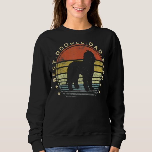 Spaß Bester Doodle Vater Hundebesitzer Labradoodle Sweatshirt (Vorderseite)