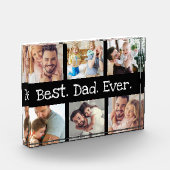 Spaß Bester Vater je 6 Foto Collage Schwarz-weißer (Links)