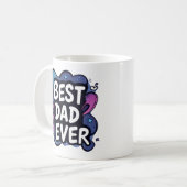 Spaß "Bester Vater je" Tasse (Vorderseite Links)