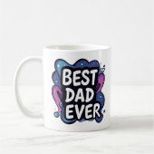 Spaß "Bester Vater je" Tasse (Links)
