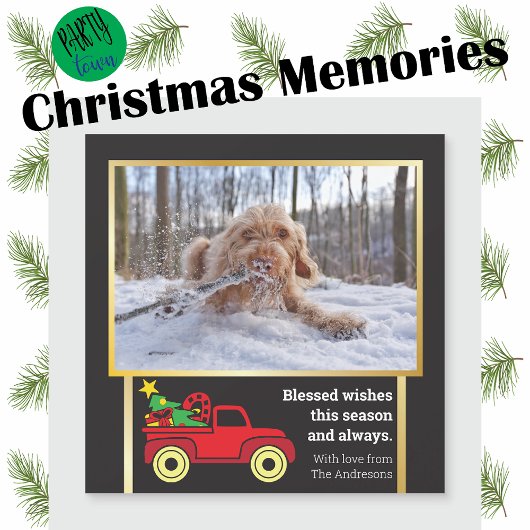 Spaß Billboard Stil 🎄 festliches Foto Weihnachten Magnetkarte