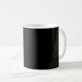 Spaß Binary Christmas Tree Computer Programmierer Kaffeetasse (VorderseiteRechts)