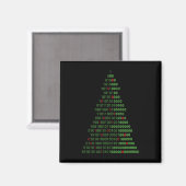 Spaß Binary Christmas Tree Computer Programmierer  Magnet (Vorderseite/Rückseite)