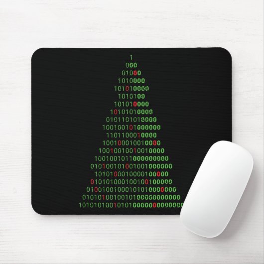Spaß Binary Christmas Tree Computer Programmierer  Mousepad (Mit Mouse)