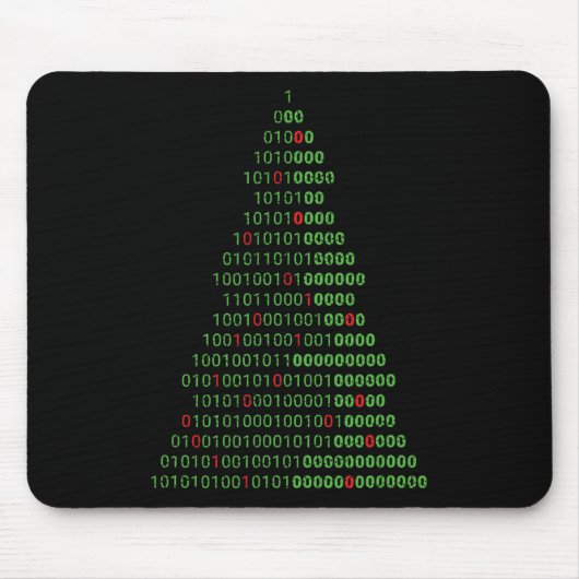 Spaß Binary Christmas Tree Computer Programmierer Mousepad (Vorne)