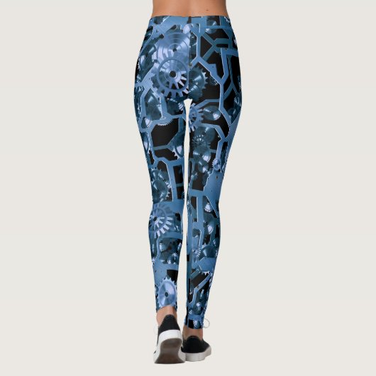 Spaß-Blau-Gänge! Leggings (Rückseite)