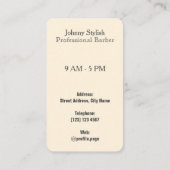 Spaß-Blick Sepia des Haartrimmers beruflicher Visitenkarte (Rückseite)