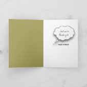 Spaß Bluebirds am 80. Geburtstag Karte (Innenseite)