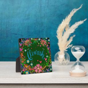 Spaß Blühe Hübsche florale Whimsiksche Inspiration Fotoplatte