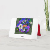 Spaß Blume farbenfrohe Attraktion Karte (Rückseite)
