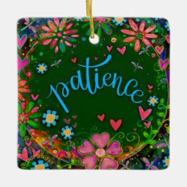 Spaß Blumengeduldigkeit Hübsch Herzinfarkt Keramikornament