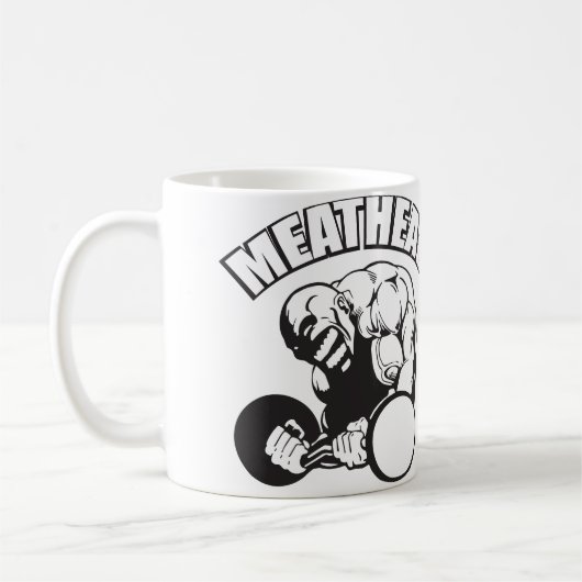Spaß "Body Gebäude" - MEATHEAD Kaffeetasse (Links)