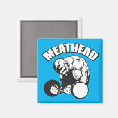 Spaß "Body Gebäude" - MEATHEAD Magnet (Vorderseite/Rückseite)