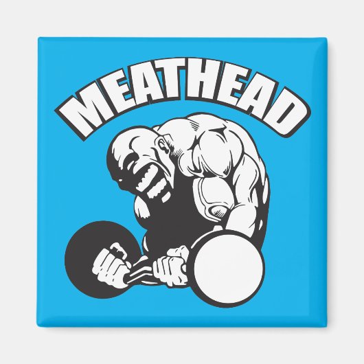 Spaß "Body Gebäude" - MEATHEAD Magnet (Vorne)