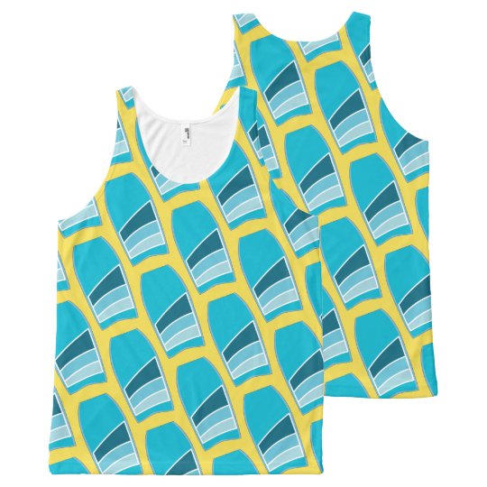 Spaß Bodyboard Strand-Muster-kundenspezifisches Komplett Bedrucktes Tanktop