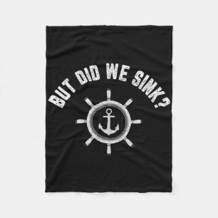 Spaß Bootfahren Shirt Retro Boat Lover Geschenk, a Fleecedecke