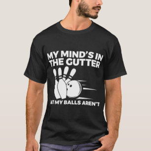 Spaß Bowling Mein Geist ist im Butter, aber meine T-Shirt