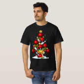 Spaß Bowling Weihnachtsbaum Lichter Weihnachten We T-Shirt (Vorne ganz)