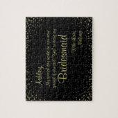 Spaß-Brautjungfer versteckte Mitteilung Puzzle (Vertikal)