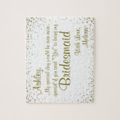 Spaß-Brautjungfern-Einladung Puzzle (Vertikal)